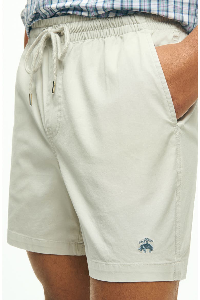 Drawstring Stretch Cotton Shorts, Alternate, color, HARBOR MIST