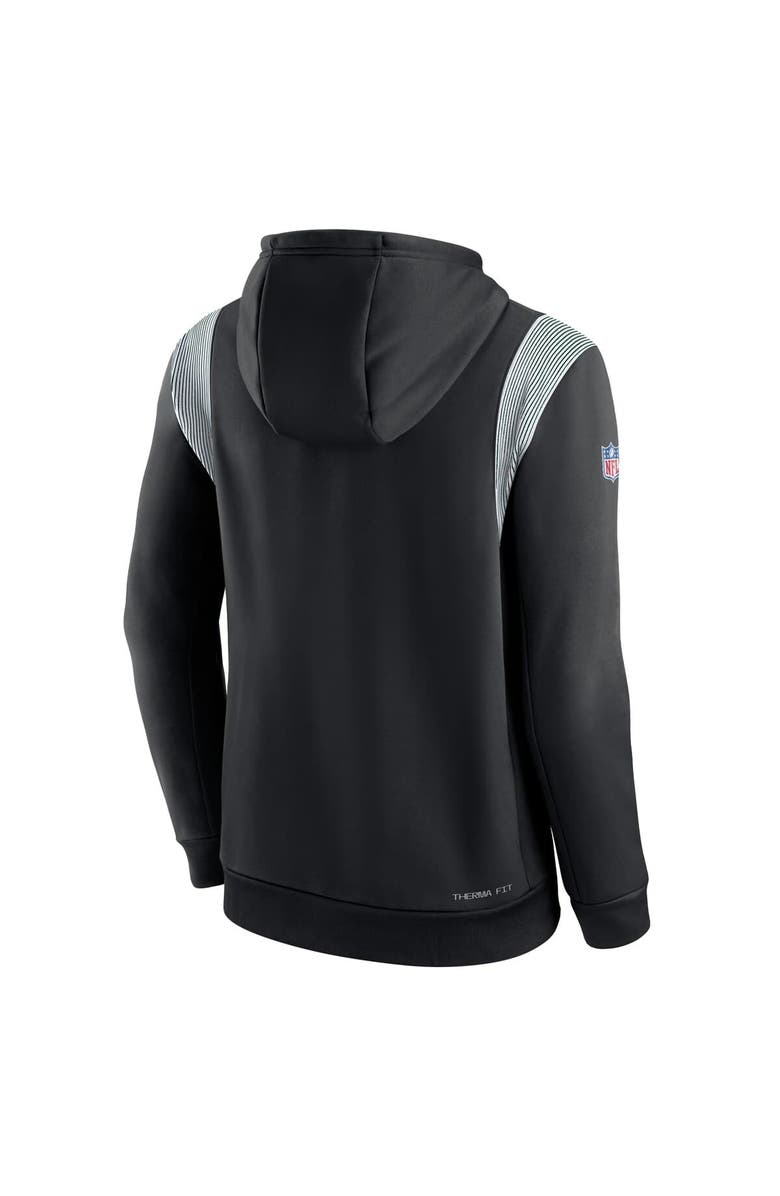 Nike Men's Nike Black New York Jets Sideline Athletic Stack Performance Pullover Hoodie, Alternate, color, 