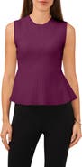 Halogen® Sleeveless Peplum Sweater