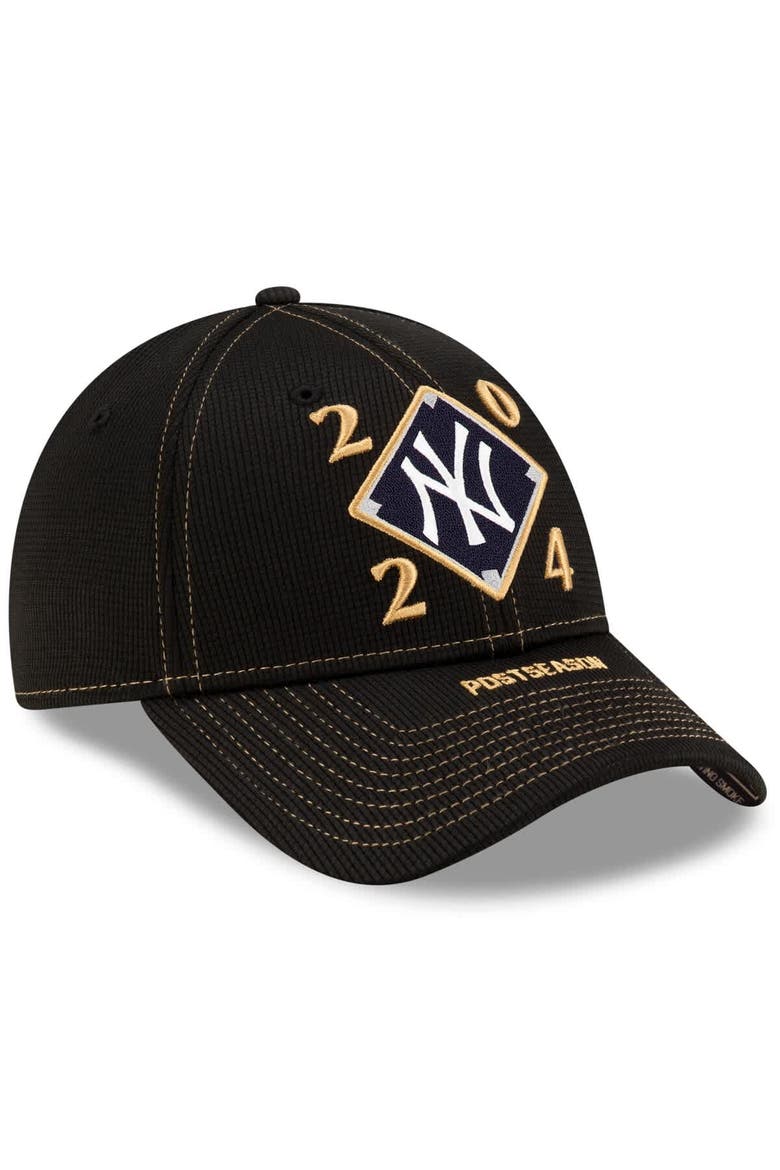 Men's New Era Black New York Yankees 2024 American League Division Series Champions Locker Room 9FORTY Adjustable Hat, Alternate, color, Black
