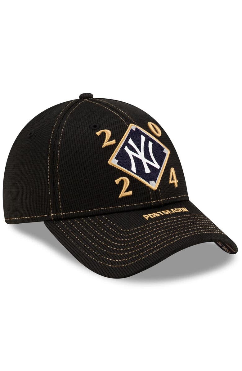 New Era Men's New Era Black New York Yankees 2024 American League Division Series Champions Locker Room 9FORTY Adjustable Hat, Alternate, color,