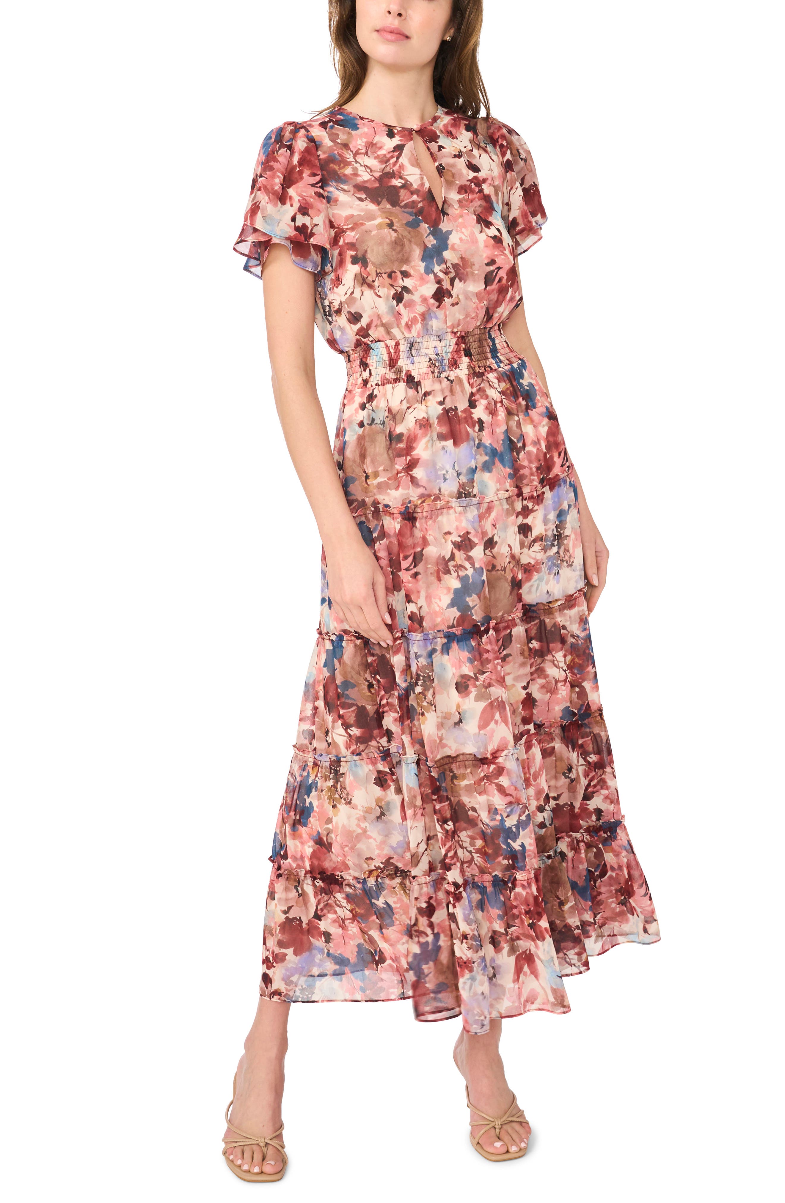 Smocked Waist Maxi Dress