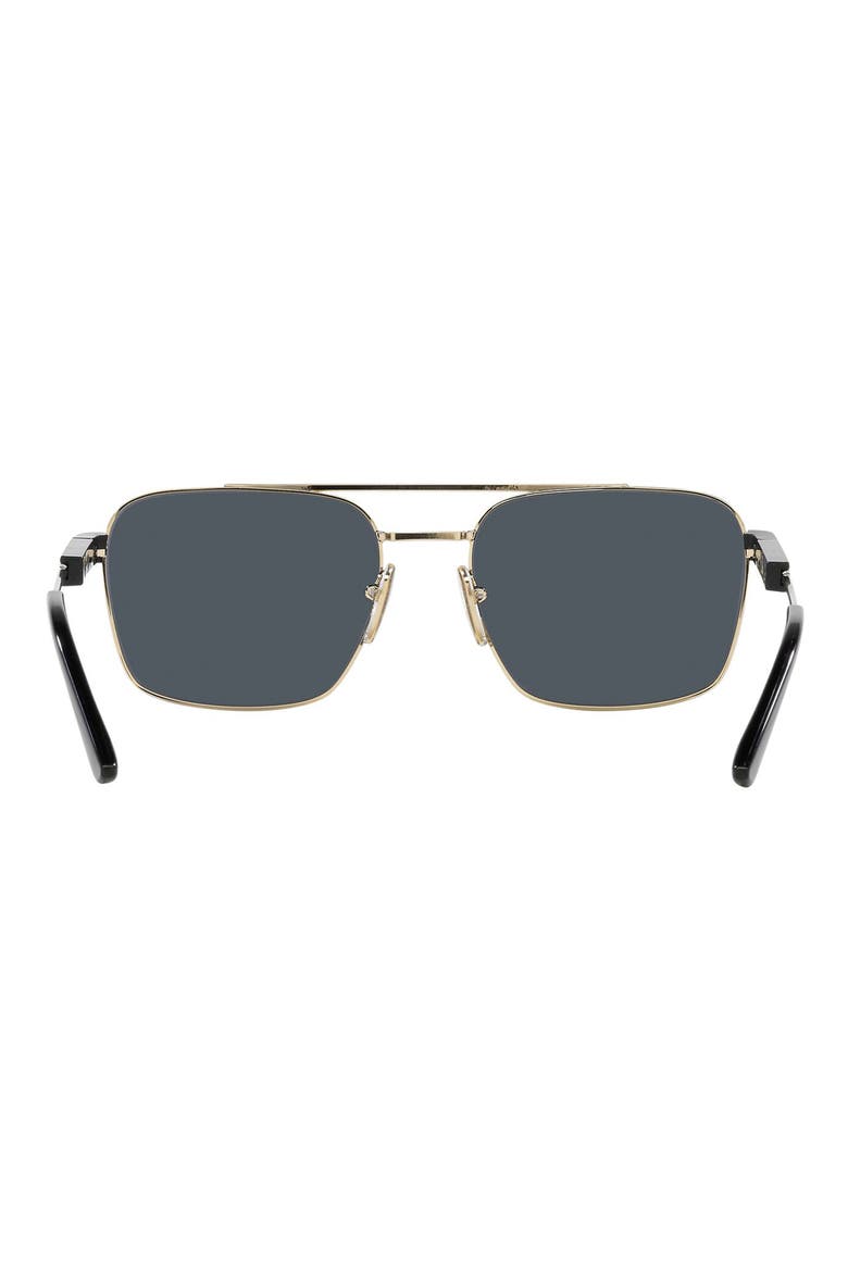 55mm Polarized Pillow Sunglasses, Alternate, color, PALE GOLD