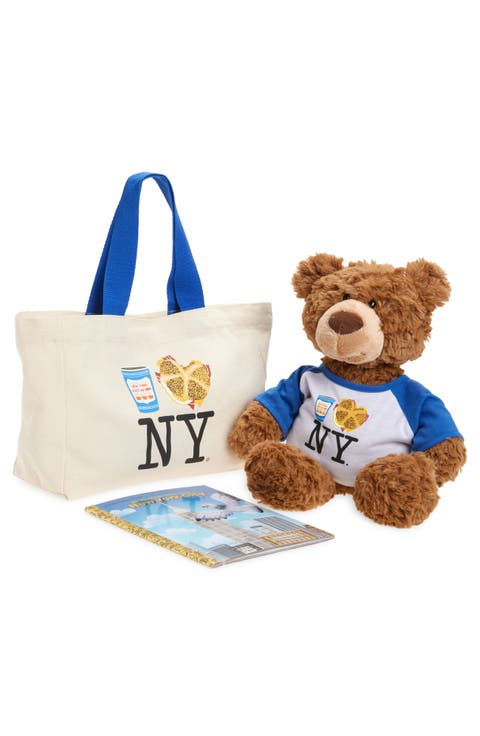 Tote, Book and Teddy Bear Stuffed Animal Set