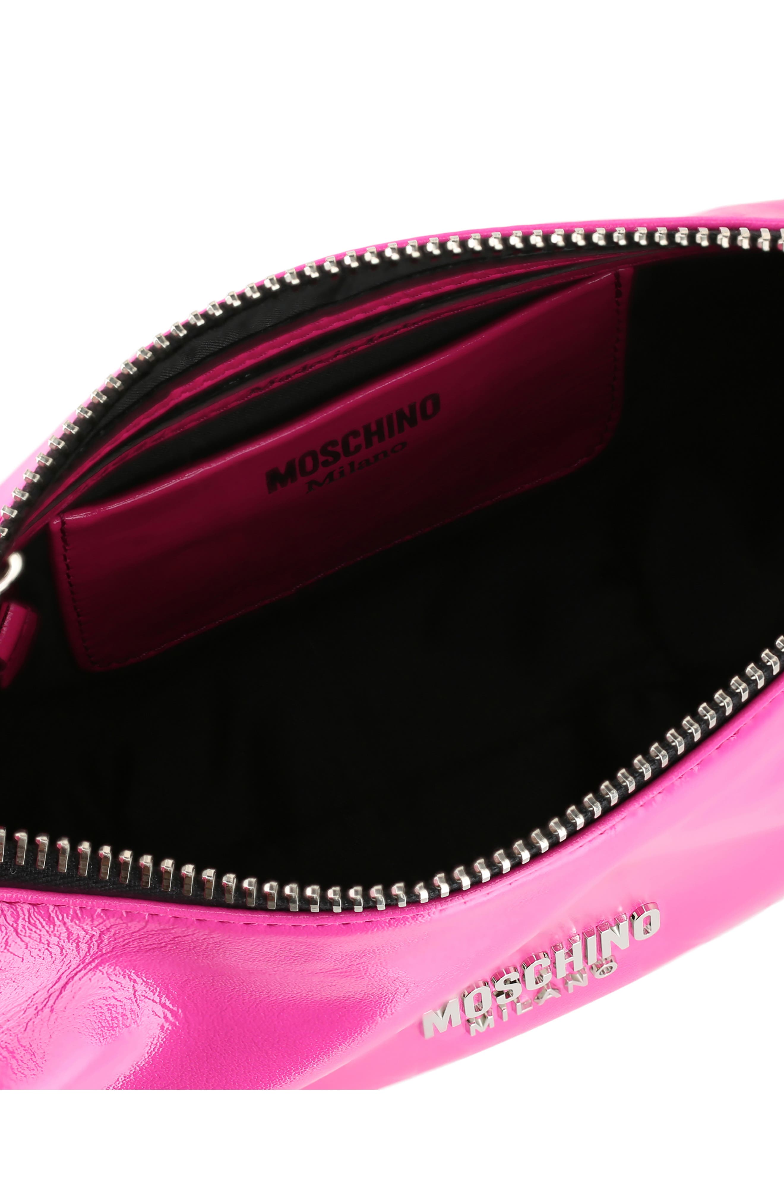 Moschino Logo Shoulder Bag, Alternate, color, 