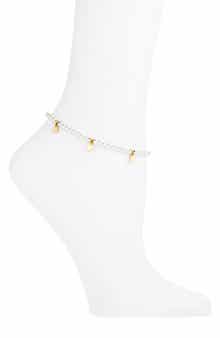 Demi-Fine Faux Pearl Anklet
