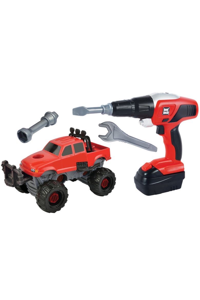 Take Apart Truck and Power Drill Set, Main, color, Red