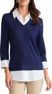 Jones New York Twofer Sweater