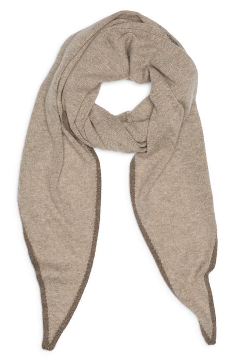 Gauzy Cashmere Fringe Scarf