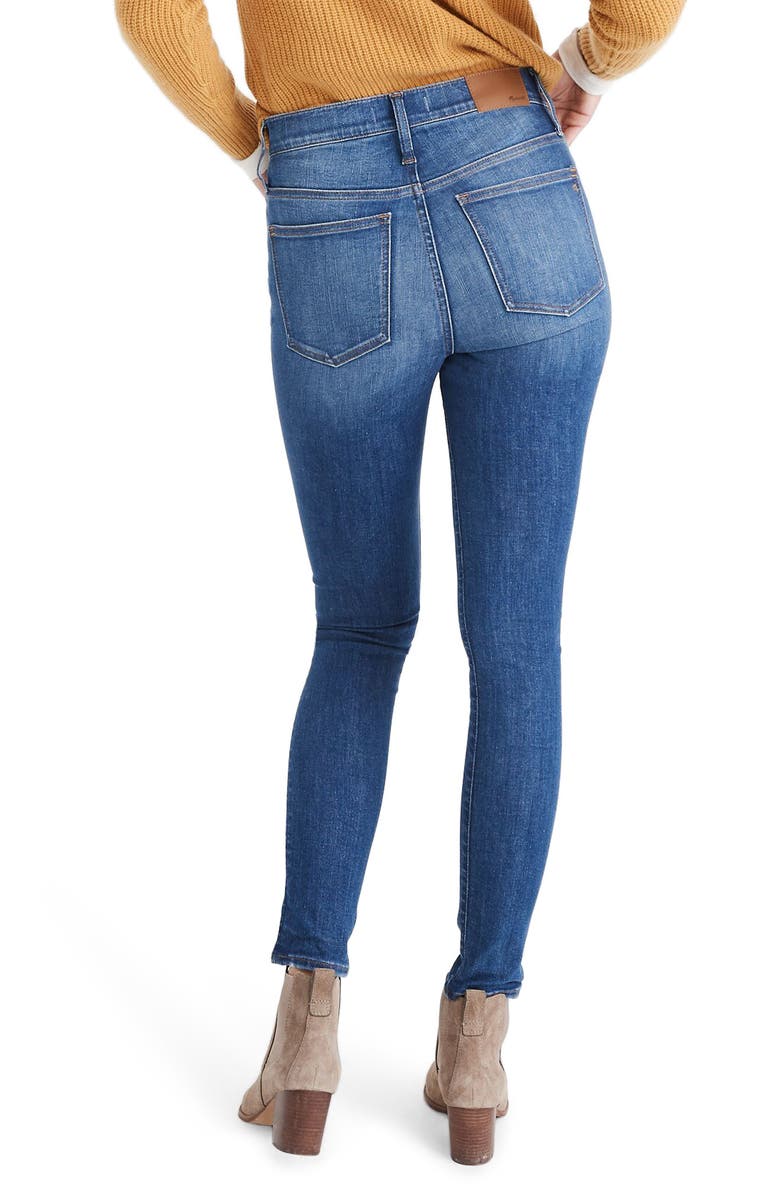 Madewell Mid Rise Skinny Jeans, Alternate, color,