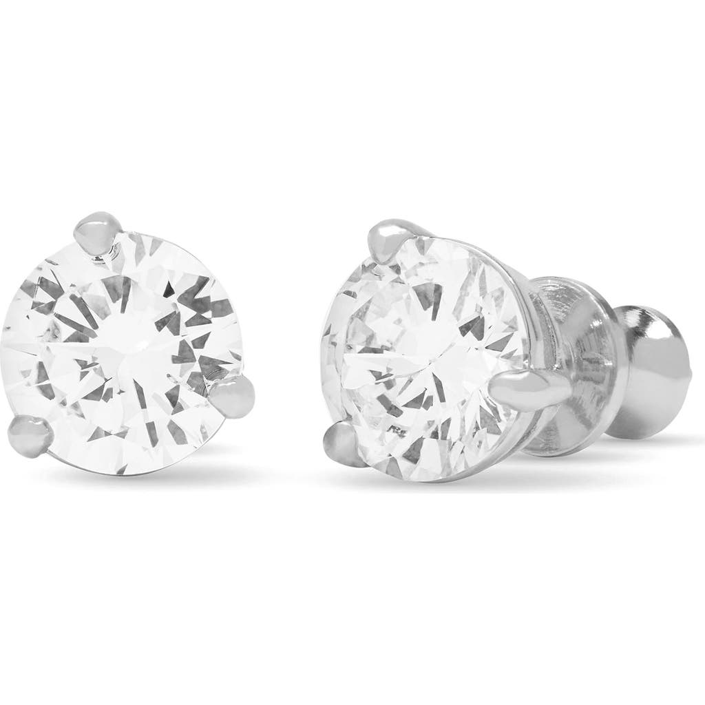 Melinda Maria Not Your Basic Stud Earrings In Silverhite