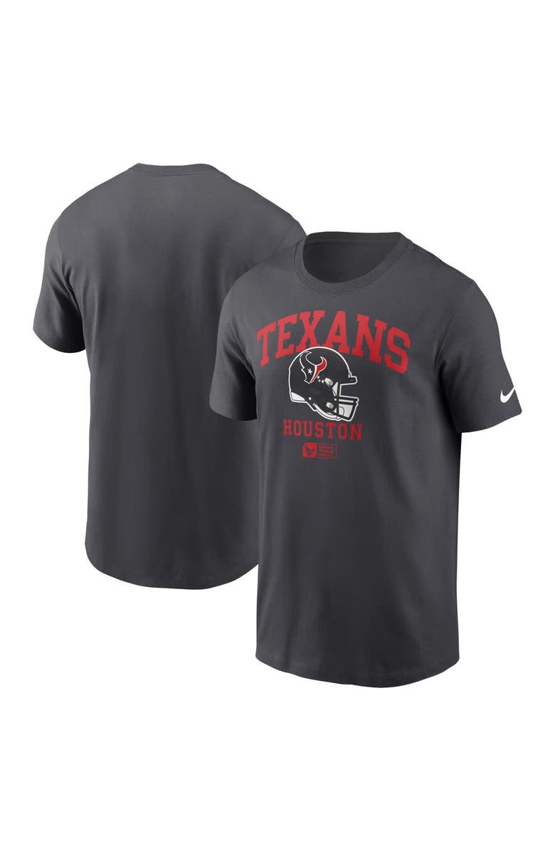 Nike Men's Nike Anthracite Houston Texans Helmet Essential T-Shirt, Alternate, color,
