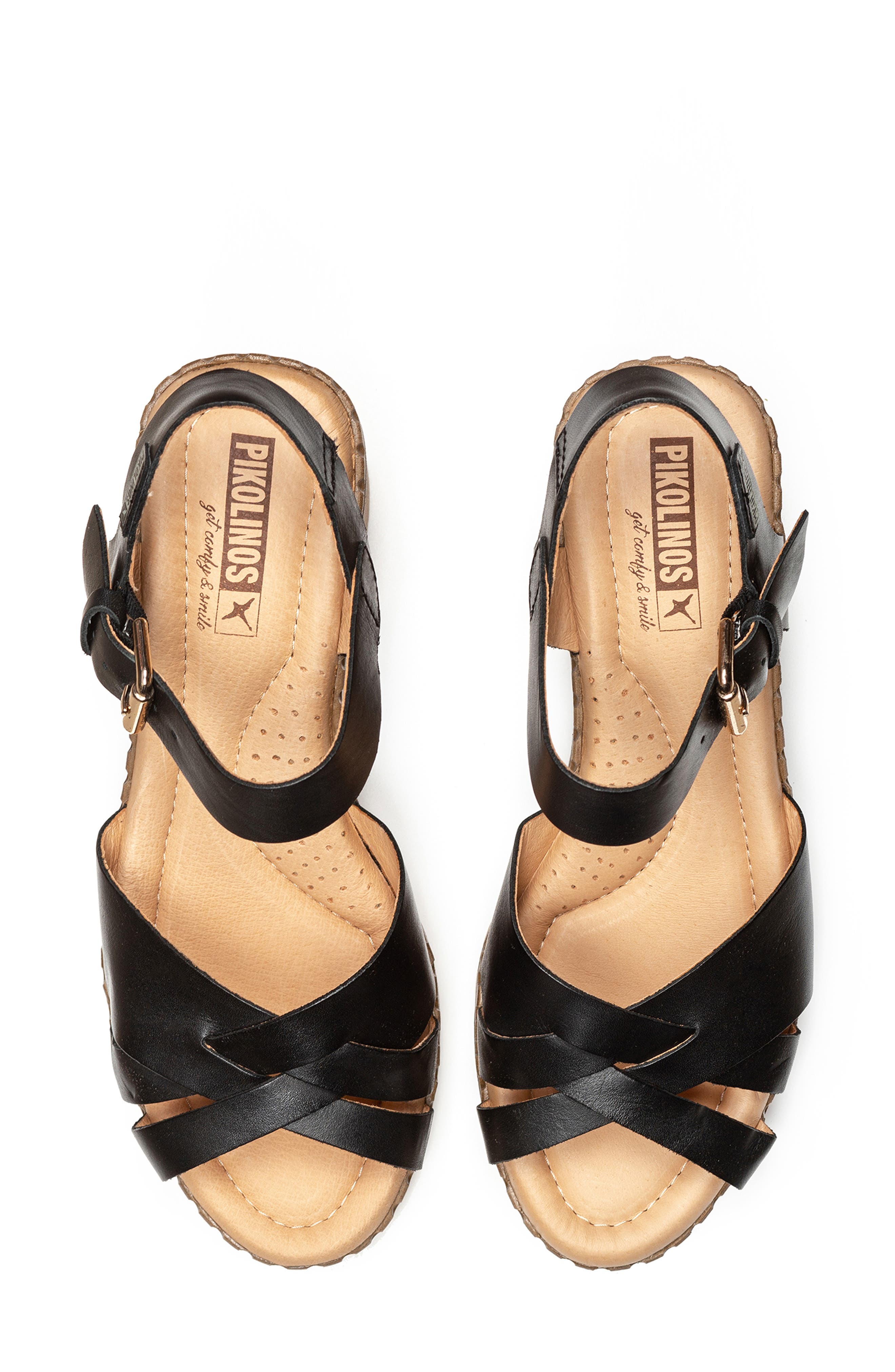 PIKOLINOS Canarias Ankle Strap Sandal, Alternate, color, Black