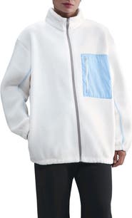 Nike Sportswear Textured Fleece Graphic Zip-Up Jacket