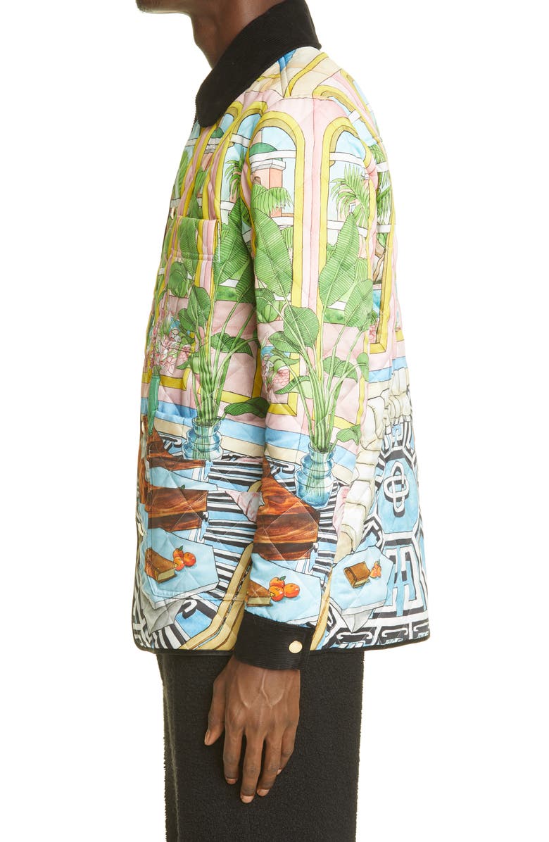 Casablanca Dream House Print Quilted Jacket, Alternate, color,