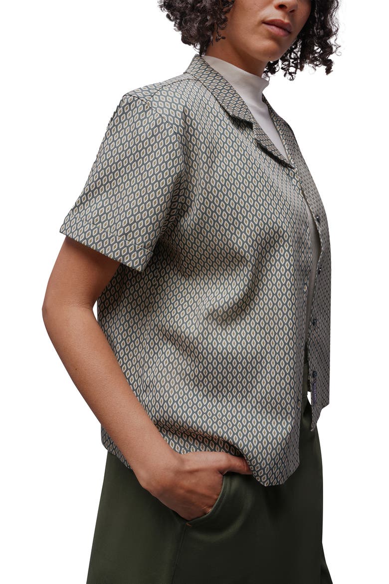 The Everyday Camp Button Up, Alternate, color, DIAMONDS FOREST