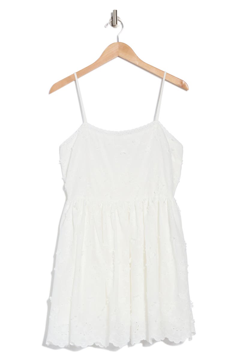 Lush 3D Eyelet Minidress, Alternate, color,