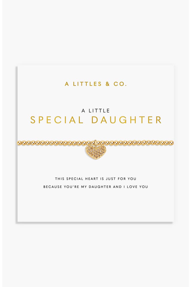 A Little 'Special Daughter' Bracelet, Main, color, Gold Plated
