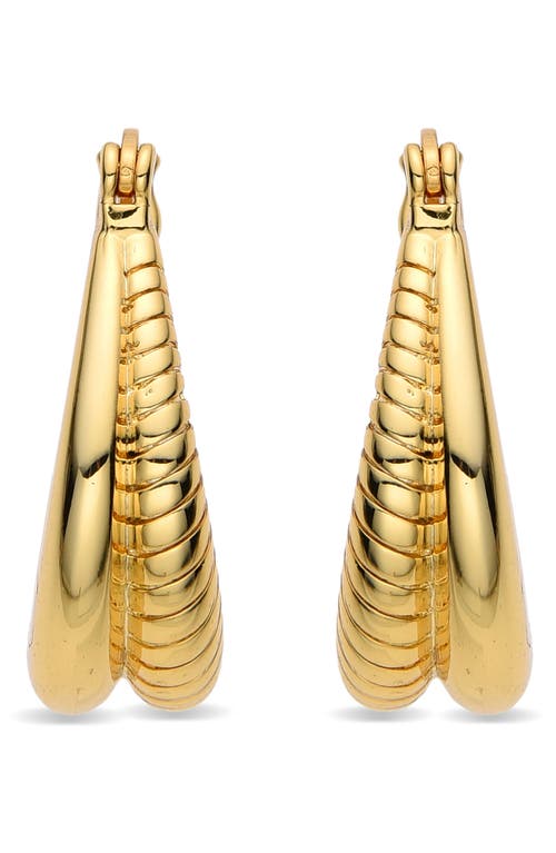 Eye Candy Los Angeles Lily Hoop Drop Earrings