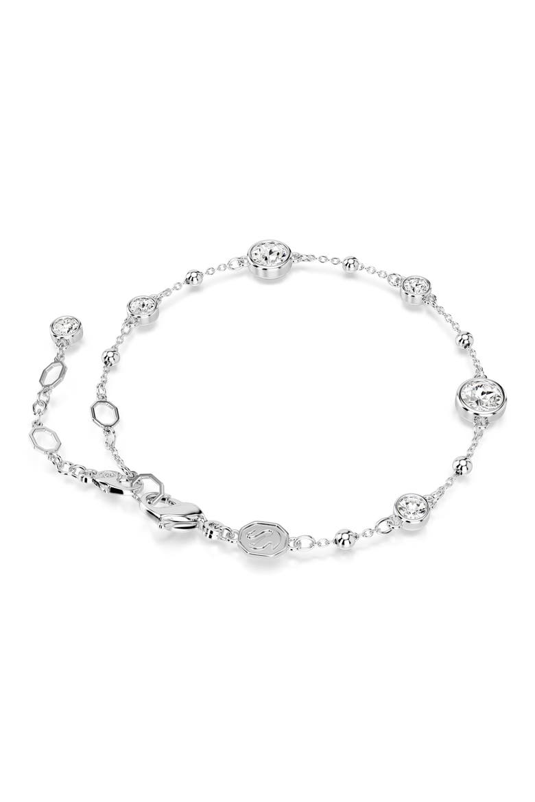 Imber Crystal Station Bracelet, Alternate, color, SILVER