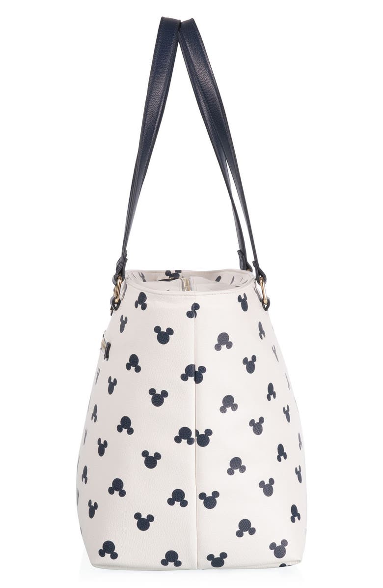 Picnic Time x Disney<sup>®</sup> Mickey Mouse Uptown Cooler Tote Bag, Alternate, color, White