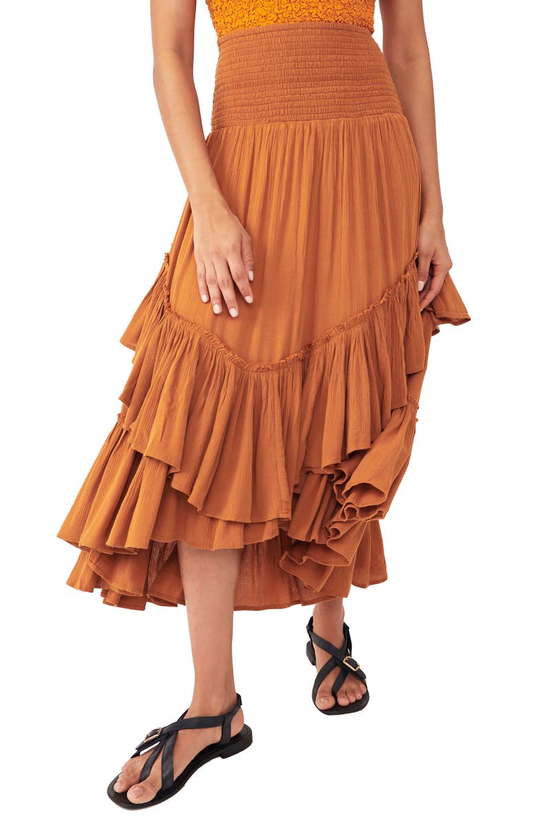 Free People Convertible Maxi Skirt, Alternate, color,