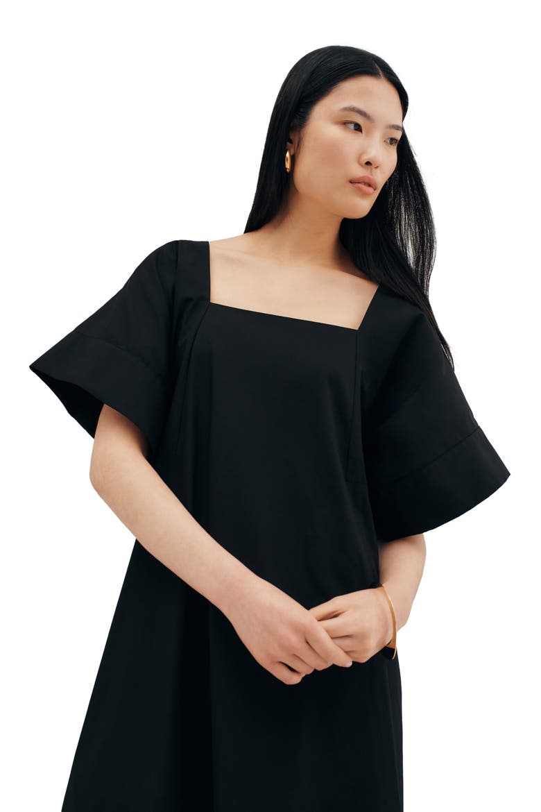 Lagos Midi Dress, Alternate, color, BLACK