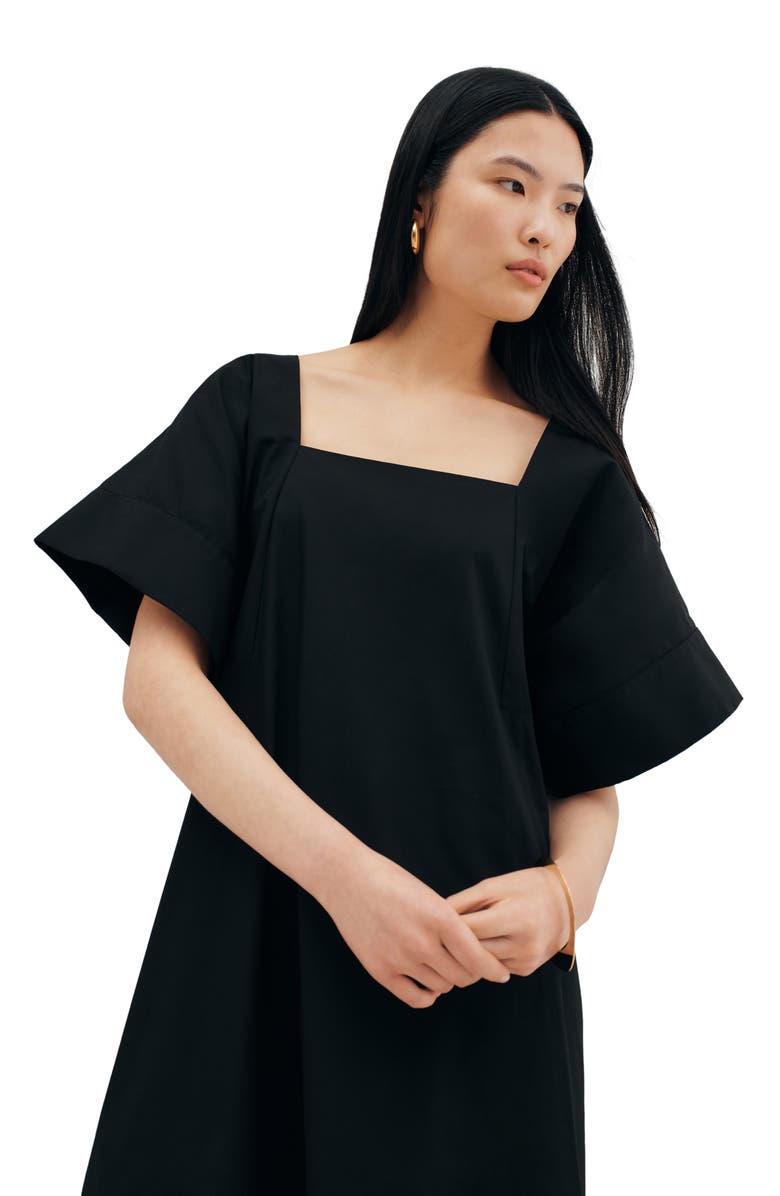 Two Lines by Marcella Lagos Midi Dress, Alternate, color, Black