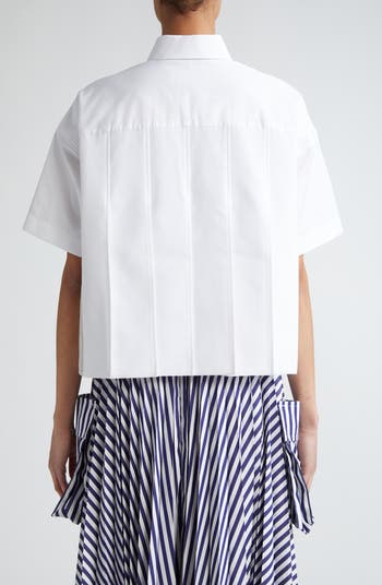 Sacai x Thomas Mason Cotton Poplin Shirt | Nordstrom