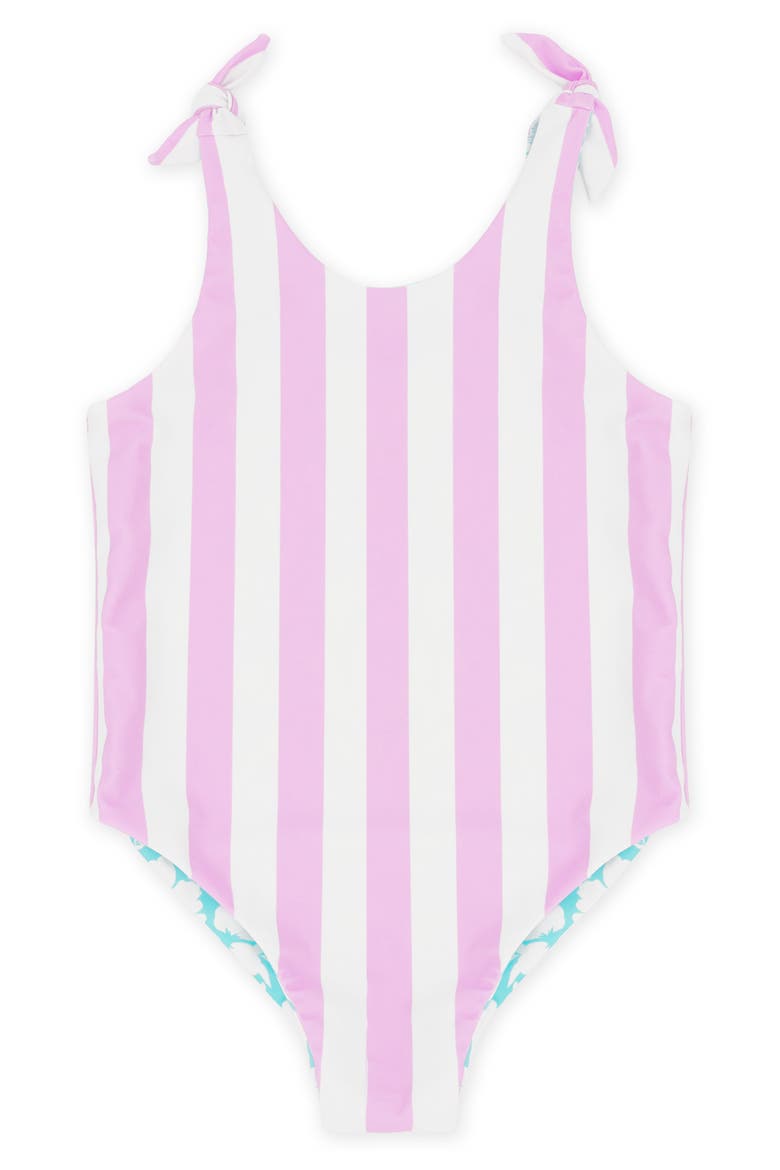 Kids' Skye Reversible One-Piece Swimsuit, Main, color, POP PINK