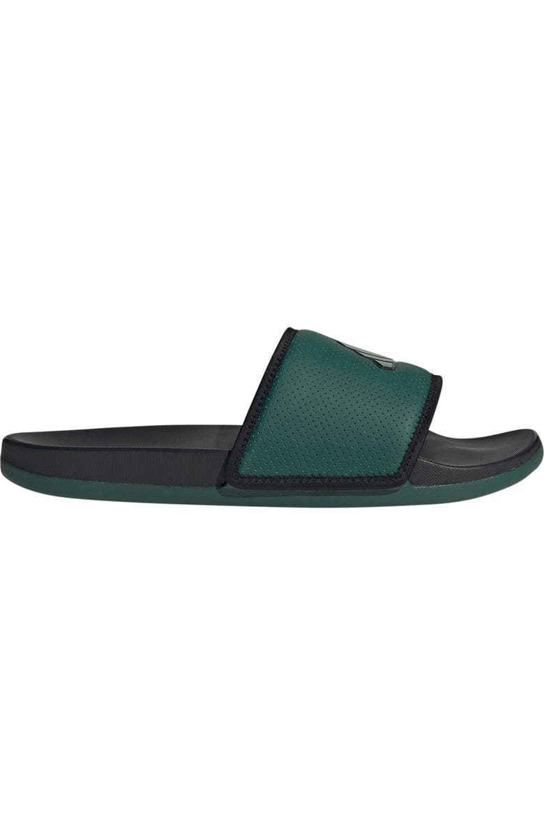 adidas Gender Inclusive Adilette Comfort Sport Slide Sandal, Alternate, color, Collegiate Green/ Black