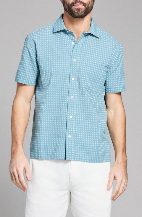 Check Dobby Treme Relaxed Fit Button-Up Shirt