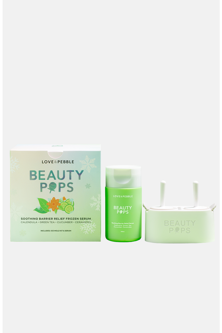 BEAUTY POPS Soothing Barrier Frozen Serum Kit, Main, color, Green