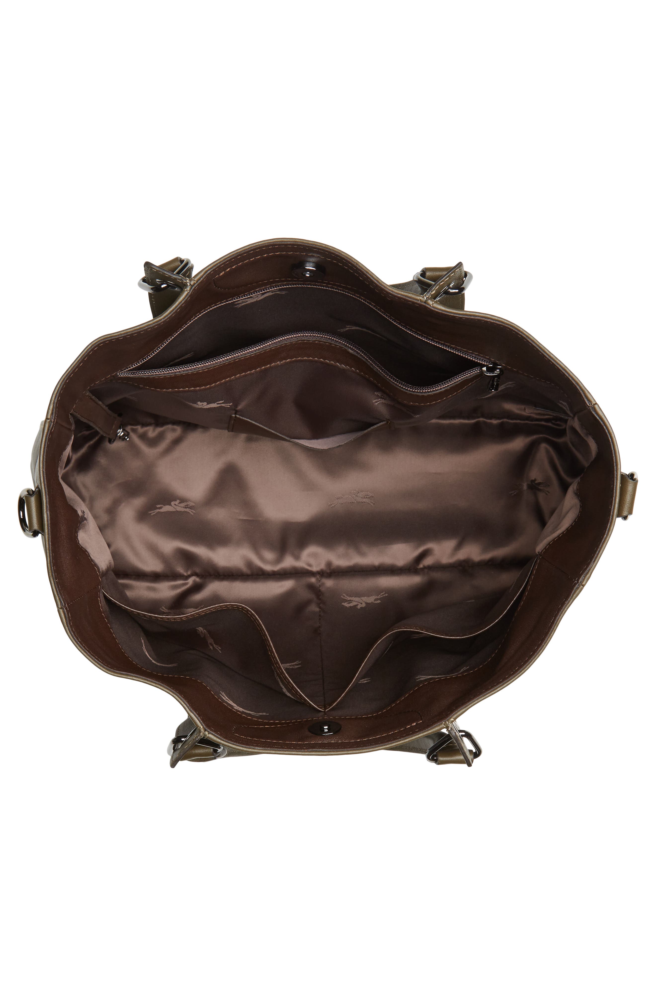 Longchamp '3D - Medium' Leather Tote, Alternate, color, 