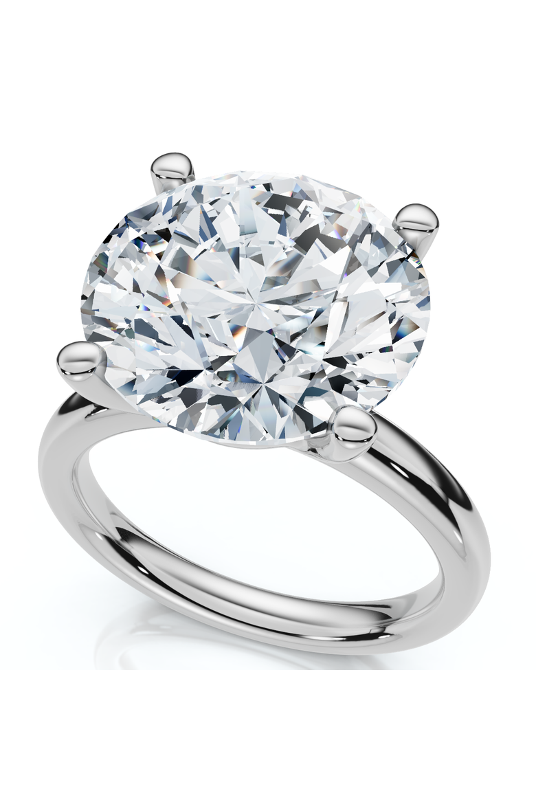 Certified 9Ct Aurora Solitaire Diamond Engagement Ring Lab Grown, Alternate, color, Platinum
