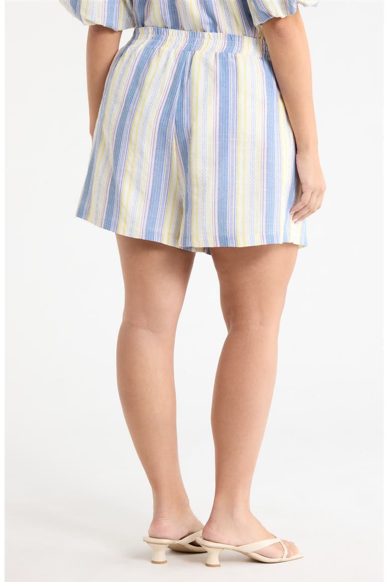 Macon High Waist Shorts, Alternate, color, BLUE-MUL