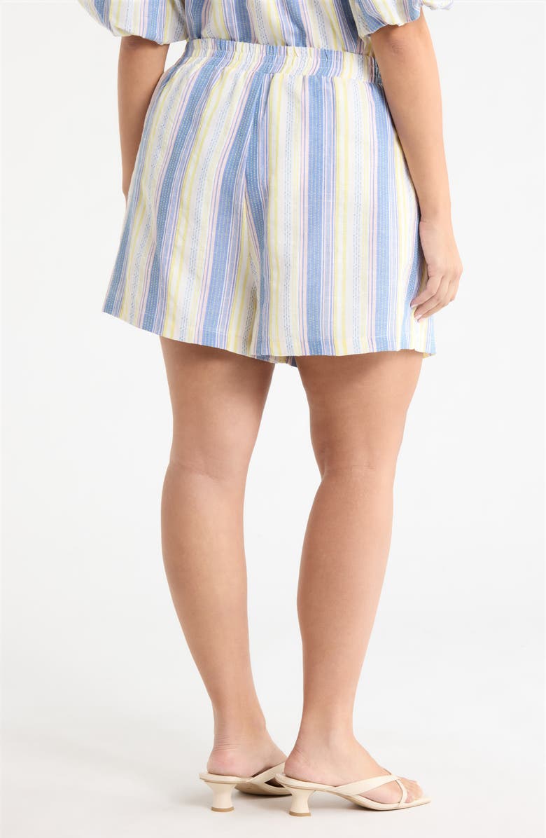 SUGARLIPS Macon High Waist Shorts, Alternate, color, Blue-Multi