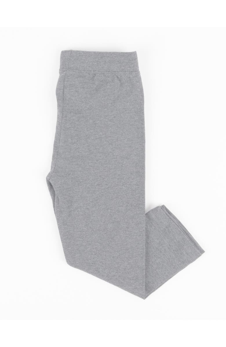 Leveret Girls Cotton Leggings, Solid Colors, Alternate, color, Light Gray