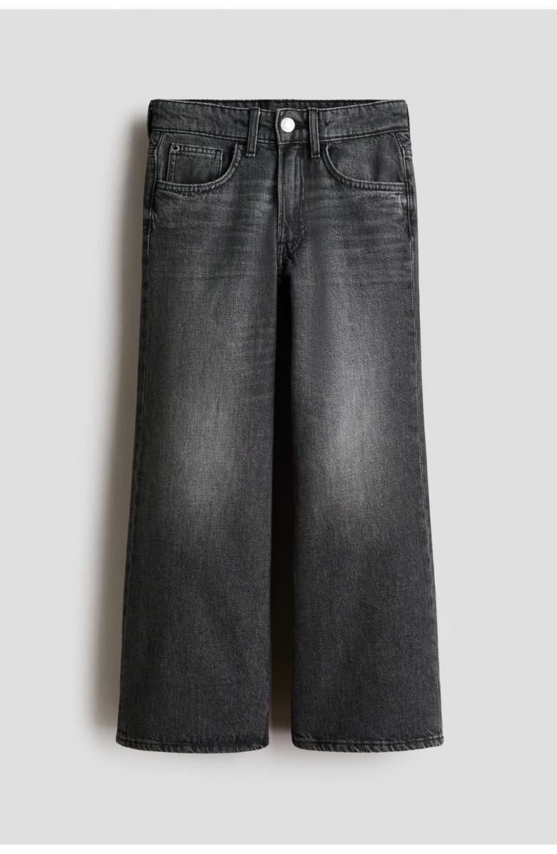 H&M Loose Fit Bootcut Leg Jeans, Main, color, Dark Gray