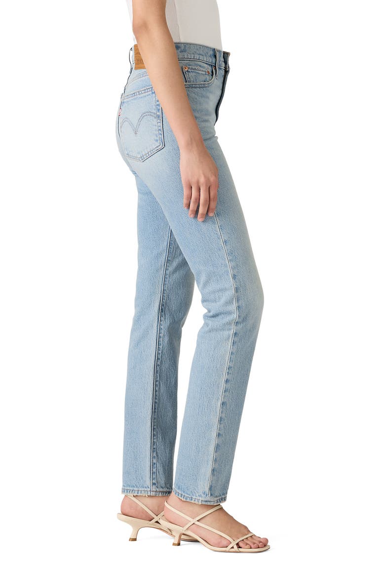 Wedgie High Waist Slim Jeans, Alternate, color, FIRST IN LINE