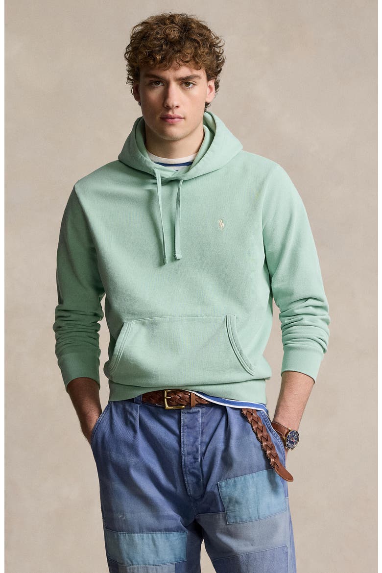 French Terry Hoodie, Alternate, color, CELADON