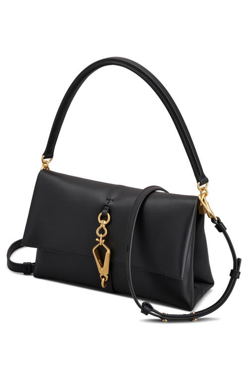 Tod's Mini Flap Leather Shoulder Bag In Nero