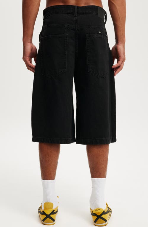 Cotton On Y2k Super Wide Jort In Black