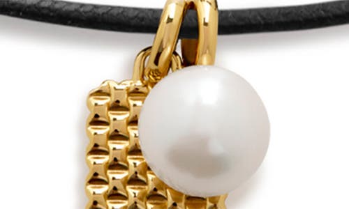 Monica Vinader Heirloom Cultured Freshwater Pearl & Charm Cord Necklace In Multi