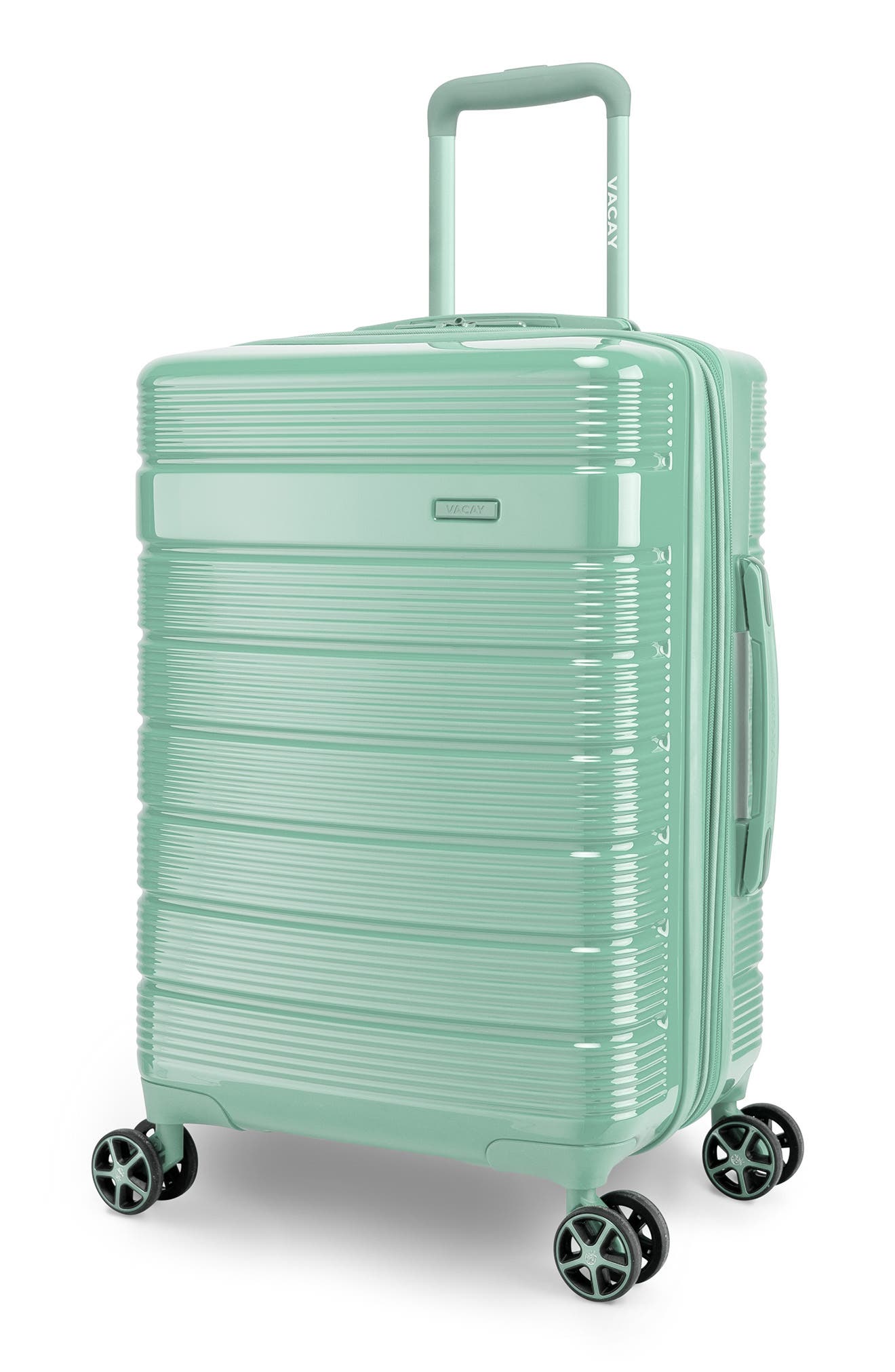 Vacay Spotlight Pastel Mint Hardside Luggage, Main, color, 