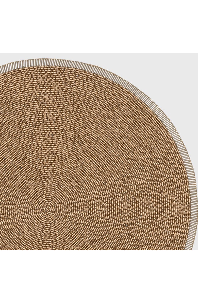 Joanna Buchanan Beaded Placemat, Alternate, color, Gold