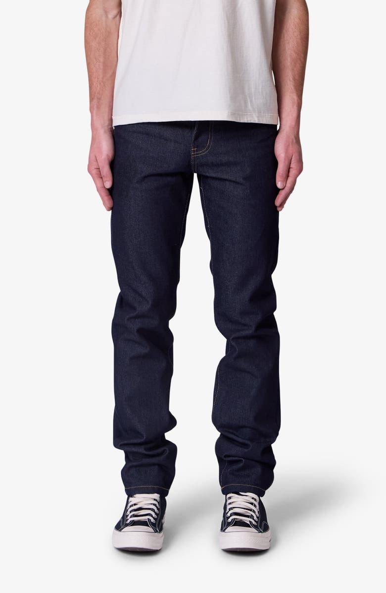 mnml Raw Slim Fit Jeans, Main, color, Rinsed Indigo