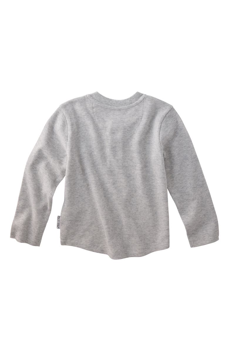 BUTTERBLU Payton Assorted 5-Pack Long Sleeve Organic Cotton Waffle Henley T-Shirts, Alternate, color, Stone