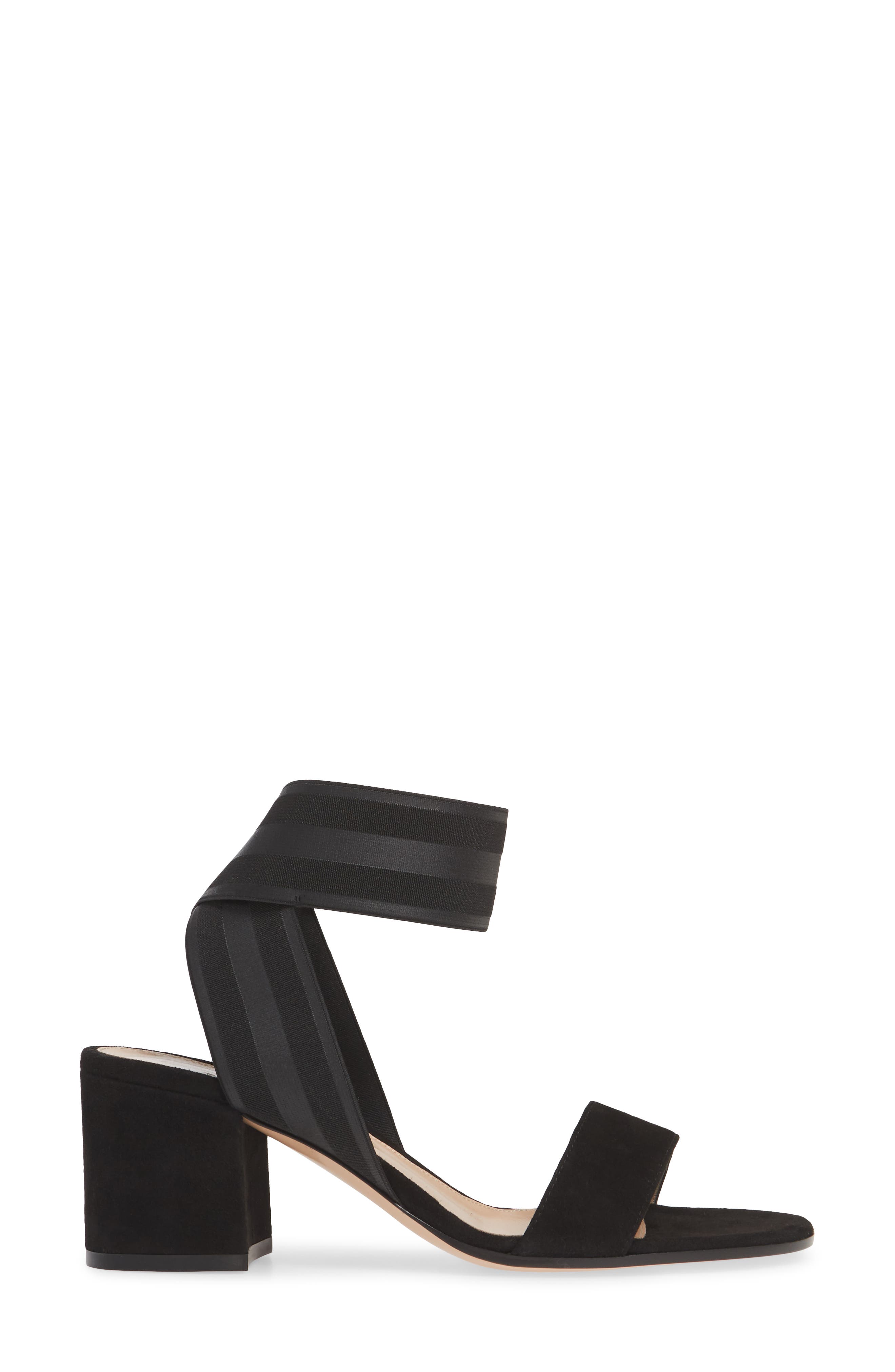 Gianvito Rossi Elastic Ankle Wrap Sandal, Alternate, color, 