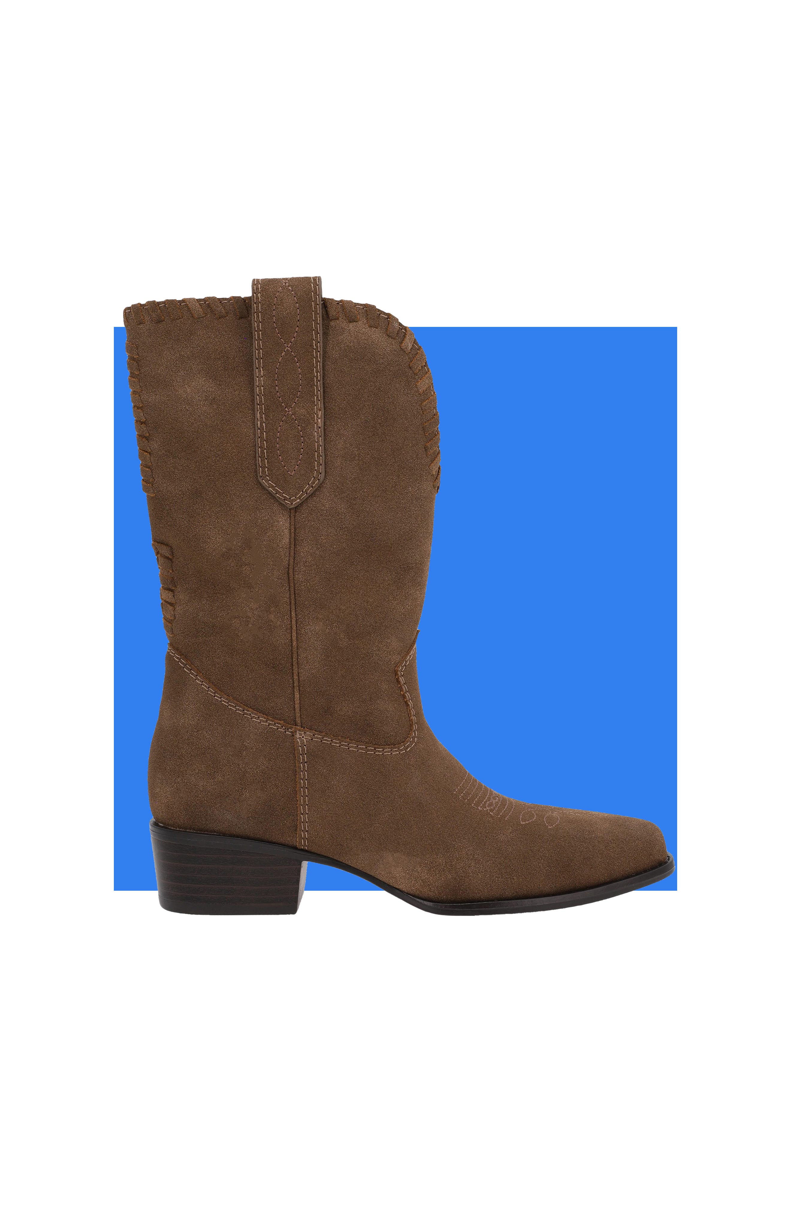 Eliseo Faux Suede Western Boot